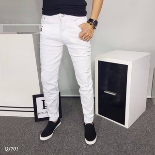 [HÀNG SHOP - GIÁ SỈ] QUẦN JEAN NAM TRẮNG TRƠN SANG TRỌNG NEW FASHION