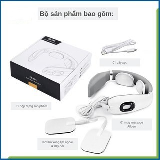 Máy massage cổ vai gáy Ailuen ALE-10 &amp; YC-501D chính hãng [giảm đau cổ vai gáy]