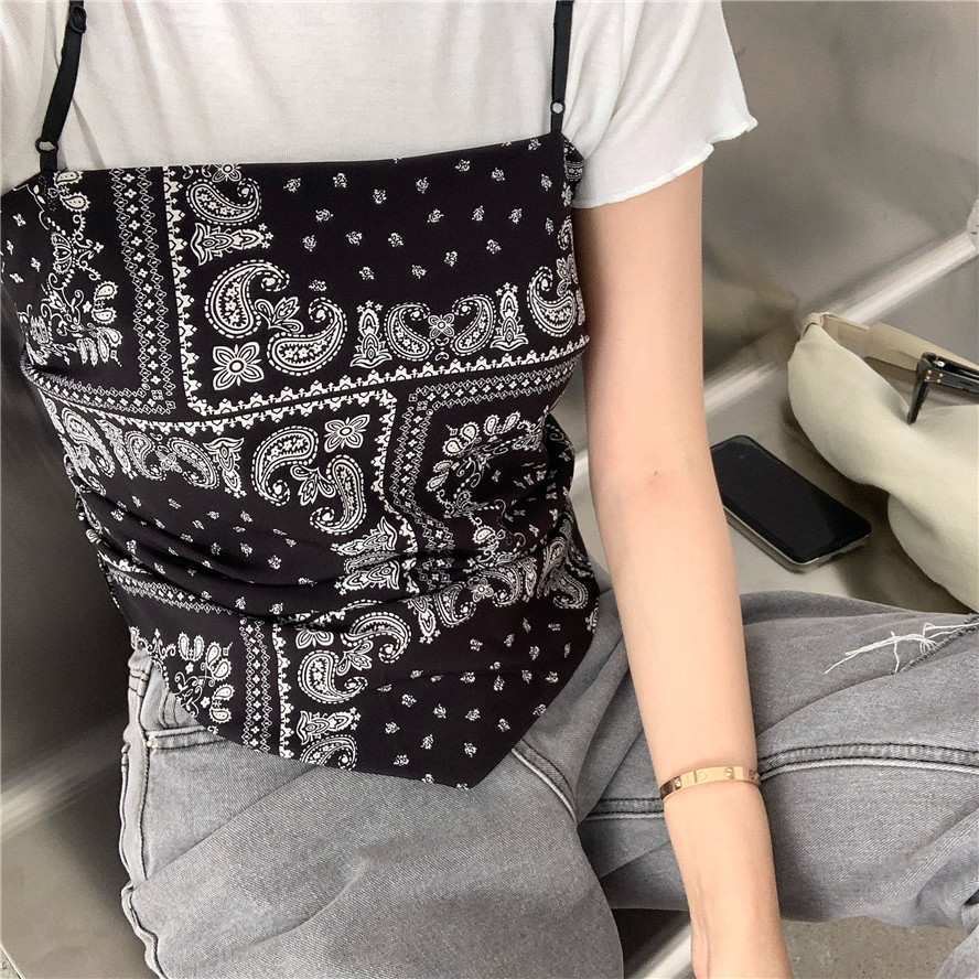 Áo hai dây nữ cộc tay lưng cao quyến rũ