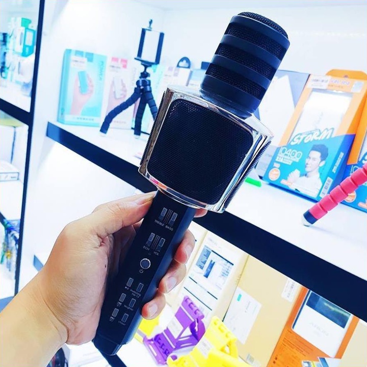 [Mã ELHACE giảm 4% đơn 300K] ⚡FREE SHIP⚡ Micro Karaoke SD-17 Mic Hút Nhạc To Bluetooth 3.0b hỗ trợ ghi âm không dây