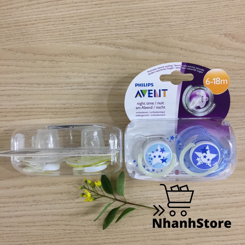 Ty ngậm chỉnh nha đầu dẹt Philips Avent Ultra Air