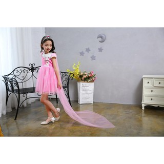 Váy Elsa màu hồng