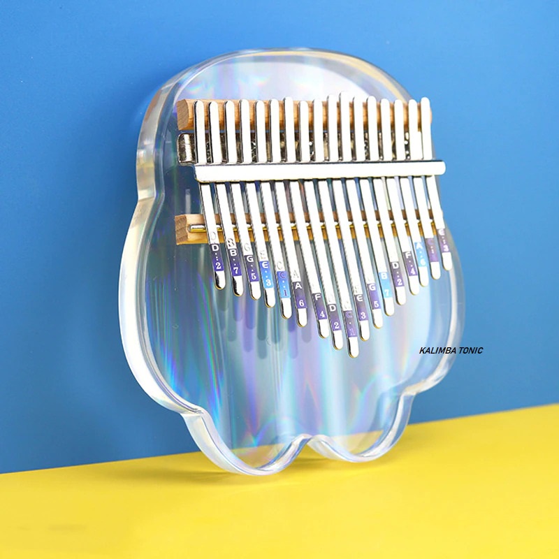 Đàn kalimba trong suốt gấu Acrylic F320