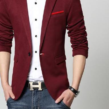 (Blazer Hugo) Áo Khoác Cotton Co Giãn Cho Nam Màu Sắc