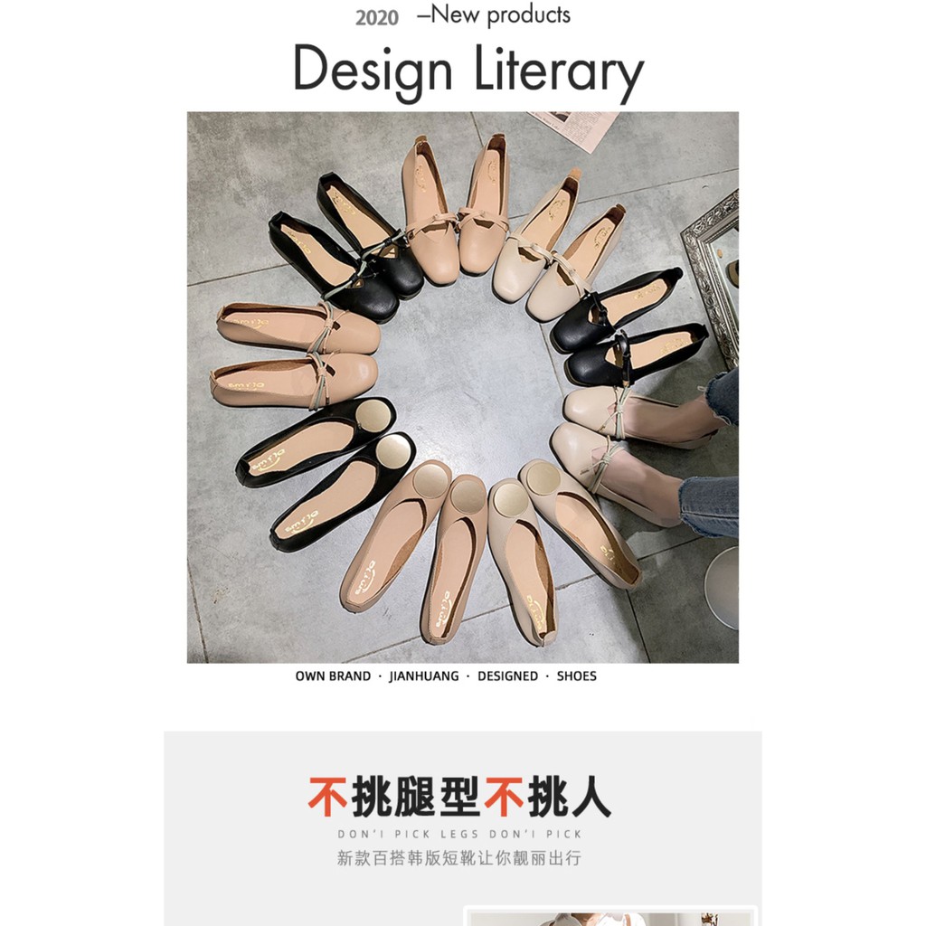 Giày Búp Bê Đế Bằng Mẫu 2021 Thời Trang Dành Cho Nữ | BigBuy360 - bigbuy360.vn