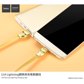 Cáp Lightning Micro USB HOCO U14 STEEL Iron Man
