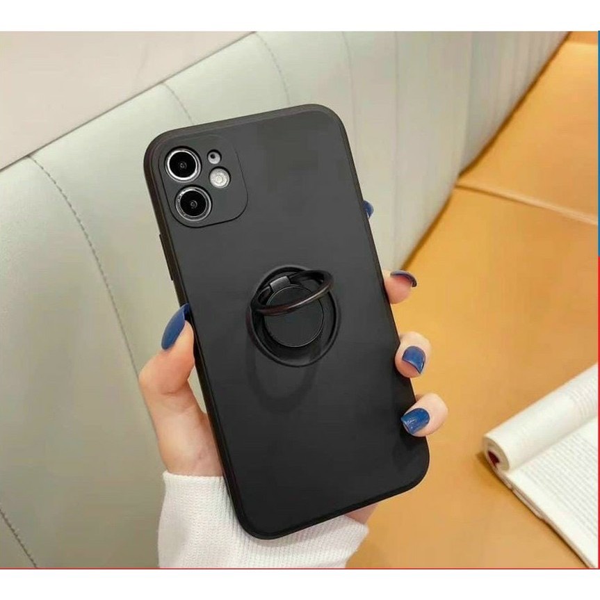 Ốp Iphone Viền Vuông Kèm Ring Nanoshop_1688