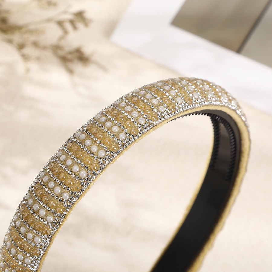 Băng Đô Cài Tóc Đính Đá Và Ngọc Trai Nhân Tạo Phong Cách Hàn Quốc