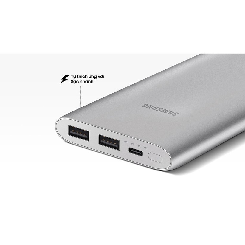 Sạc Dự Phòng Samsung EB-P110 Dung Lượng 10.000mAh 2 Cổng USB + 1 Type-C - Chính Hãng BH 12 Tháng