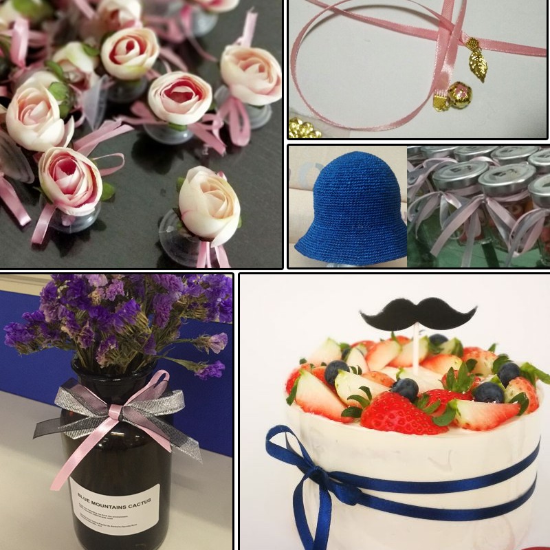 Ruy băng lụa bản rộng 1cm