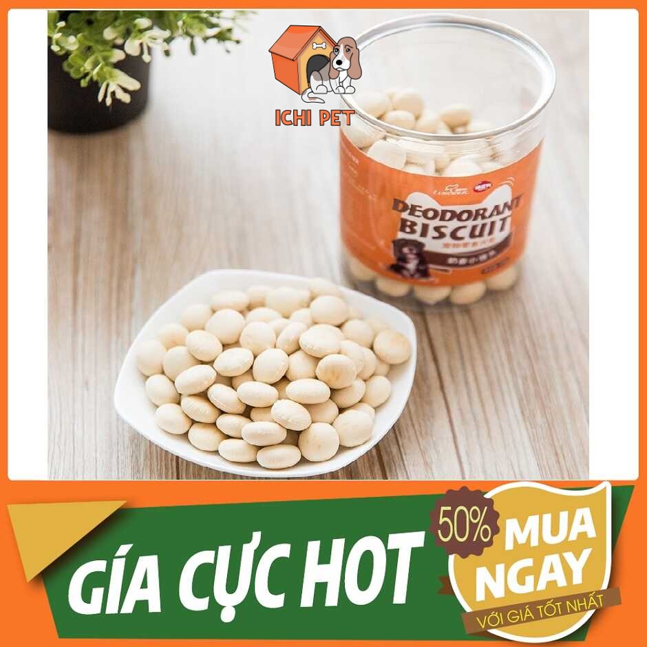 BÁNH THƯỞNG DẠNG VIÊN CHO CHÓ ĂN VẶT LUSICIOUS SNACK VỊ GIÒN THƠM MÙI SỮA DỄ DÀNG CHĂM SÓC SỨC KHỎE CHO CÚN