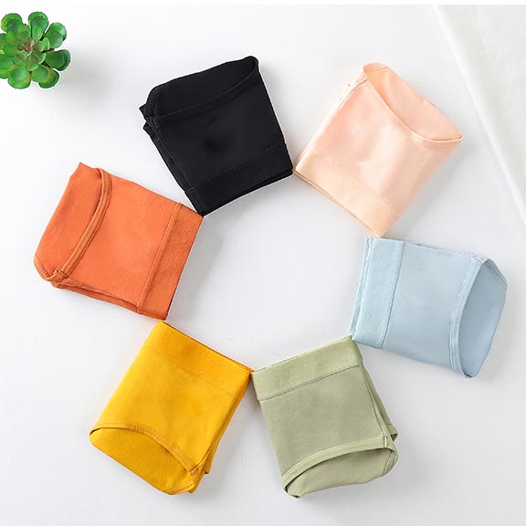 Set 4 Quần Lót Cotton Màu Trơn Phong Cách Hàn Quốc | BigBuy360 - bigbuy360.vn