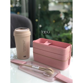 Bình nước lúa mạch Straw Plastic Cup cực xinh!