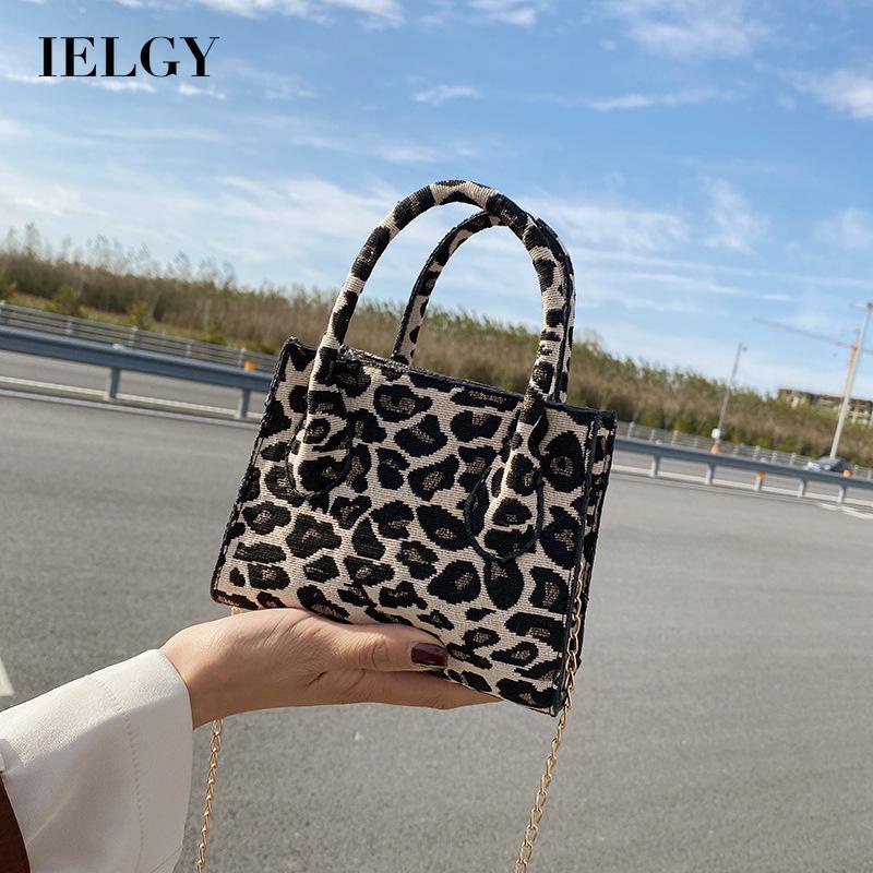 Túi đeo chéo vai IELGY họa tiết da báo thời trang sành điệu cho nữ