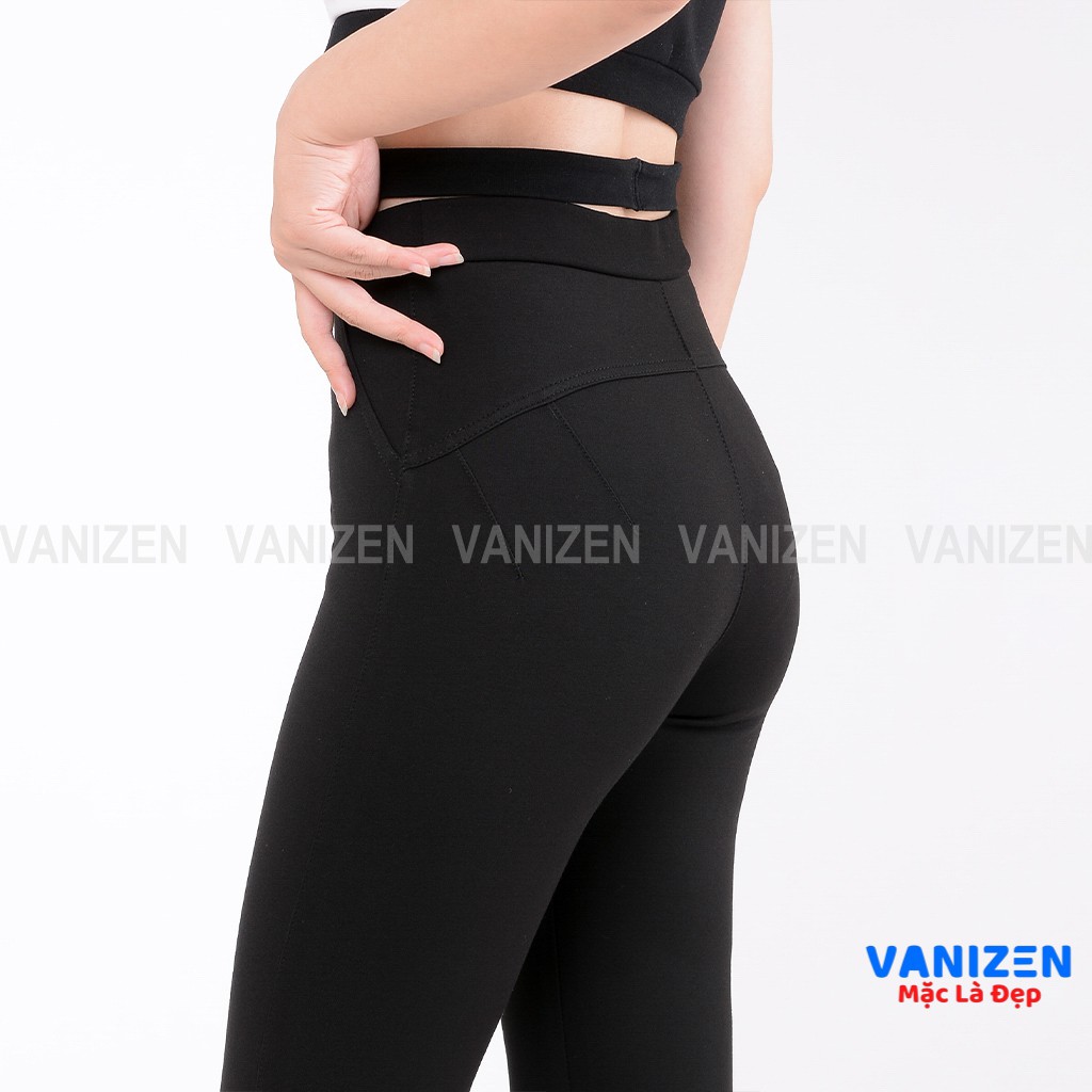 Quần legging nâng mông nữ đẹp lưng cao cạp cao hàng hiệu cao cấp mã 060 VANIZEN