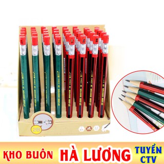 E129 Bút chì kim bấm 2B ngòi to có đầu gọt