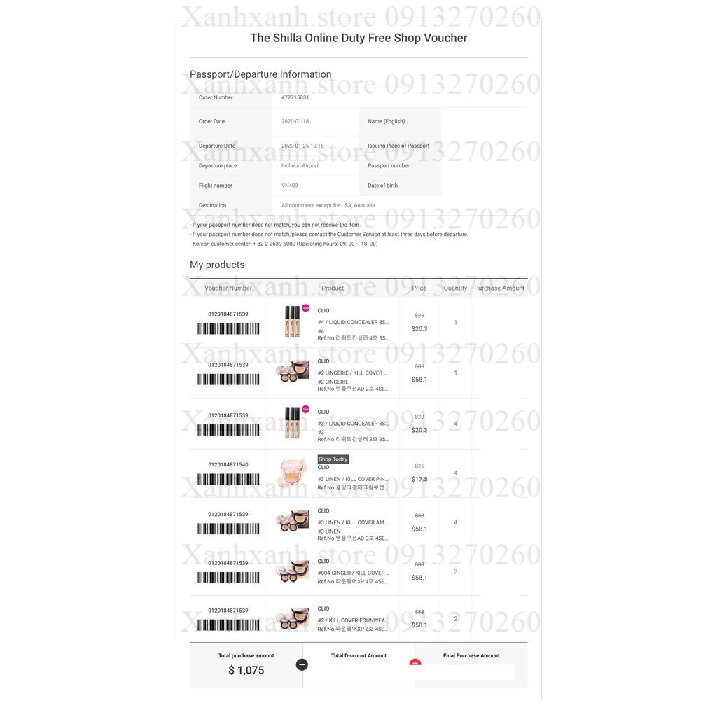 Phấn Clio Kill Cover Founwear Cushion Ampoule Cushion