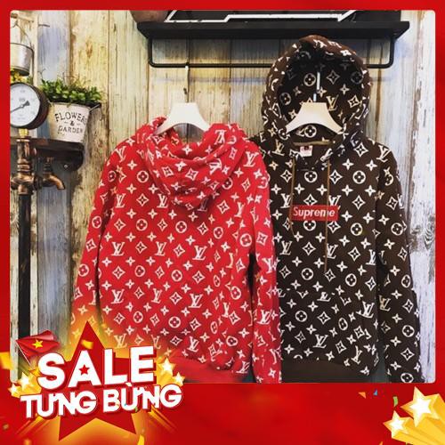 [LV Siêu Cấp] Áo Khoác Hoodie Supreme  hàng chuẩn Auth về Tiếp -Hàng nhập khẩu