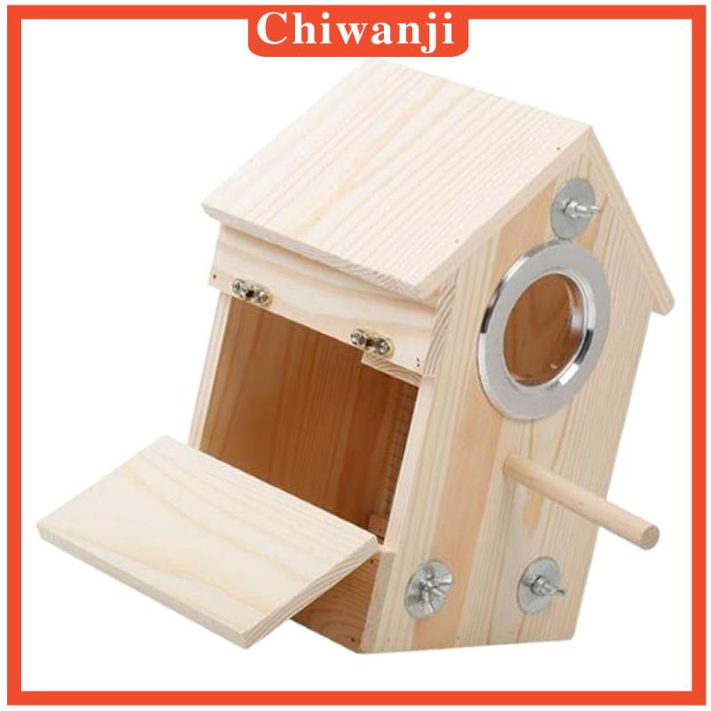 Nhà Chim Bằng Gỗ Dùng Trang Trí Budgie Parakeet