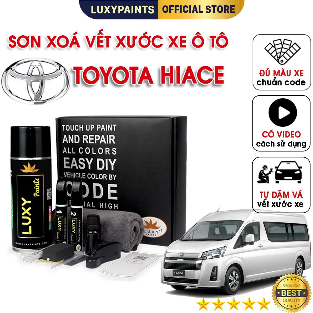 Sơn xóa vết xước xe ô tô Toyota Hiace LUXYPAINTS, màu chuẩn theo Code dễ sử dụng độ bền cao - LP01TOHX