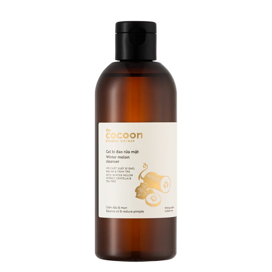 Gel rửa mặt bí đao Cocoon dạng gel giảm dầu và mụn Garin 310ml