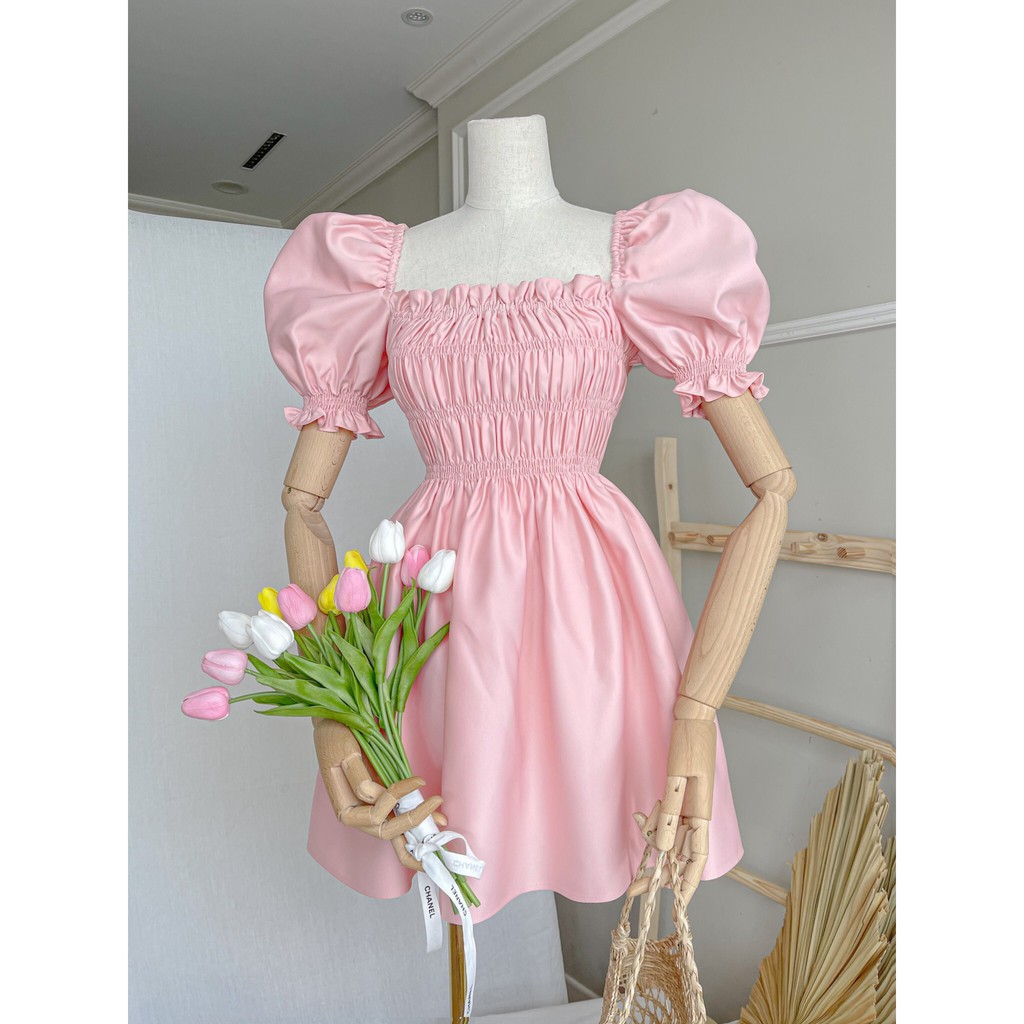 Đầm bo thun nơ tiểu thư Sumery ZUKY