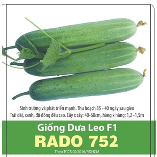 Hạt Giống Dưa Leo F1 Dễ Trồng, Trái Sai, Giòn, Ngọt, Trồng Quanh Năm, Gói 2 Gram