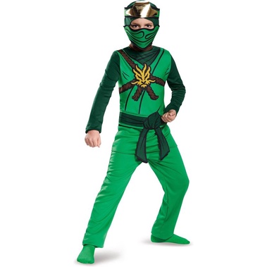 Trang Phục Hóa Trang Ninja Go Cao Cấp Cho Bé Trai Kèm Mặt Nạ Trùm