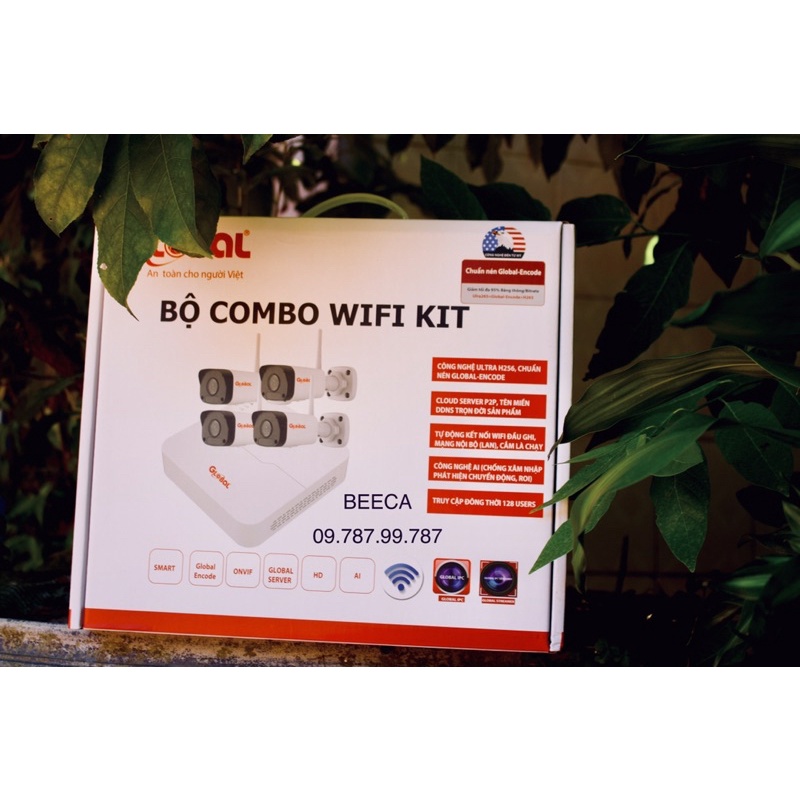 bộ kit camera ip global wifi NVR0104M-W