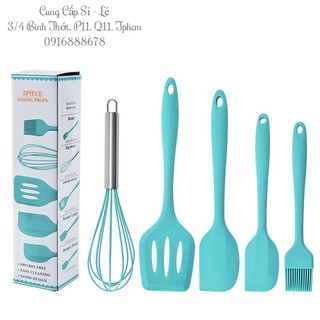 Set 5 Dụng Cụ Spatula Làm Bánh Silicon