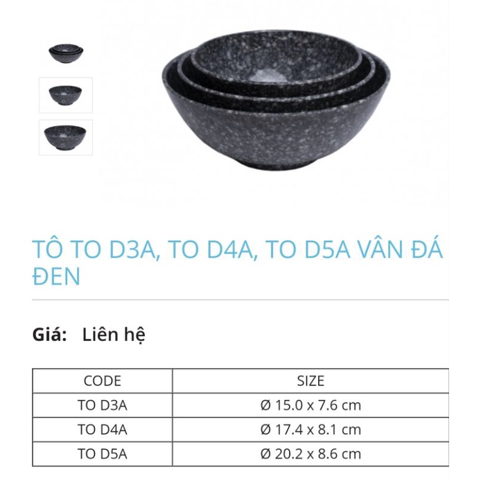 Chén - Tô - Dĩa - Muỗng - Ly nhựa melamine vân đá