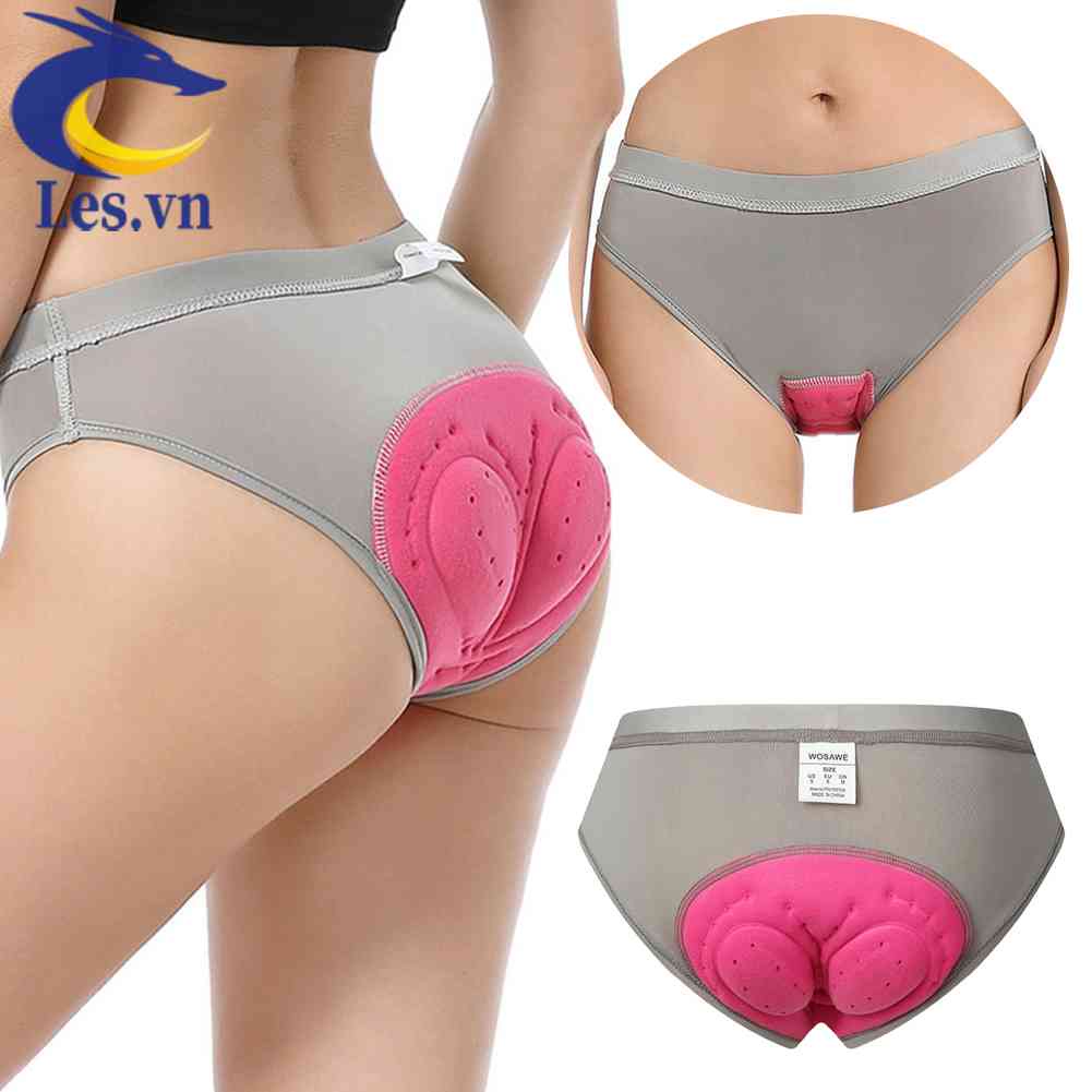 Quần Lót Có Mút Đệm Gel 3D Dành Cho Nữ Chạy Xe Đạp Thể Thao