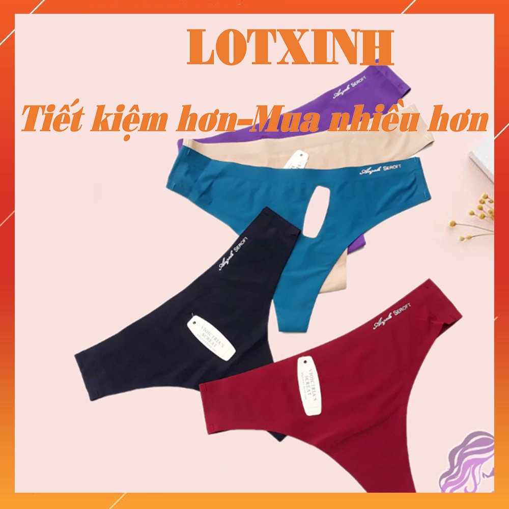SET 3 Quần lọt khe quyến rũ không lộ viền - Quần lót nữ su trơn sexy tàng hình LOTNU11