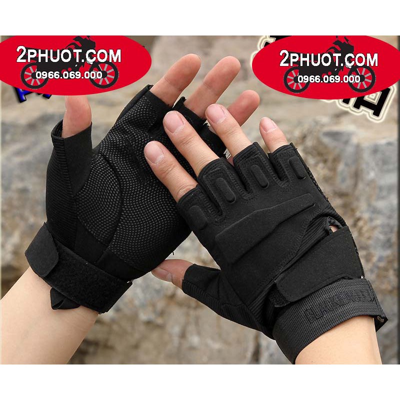 Combo sỉ găng tay blackhawk hở ngón