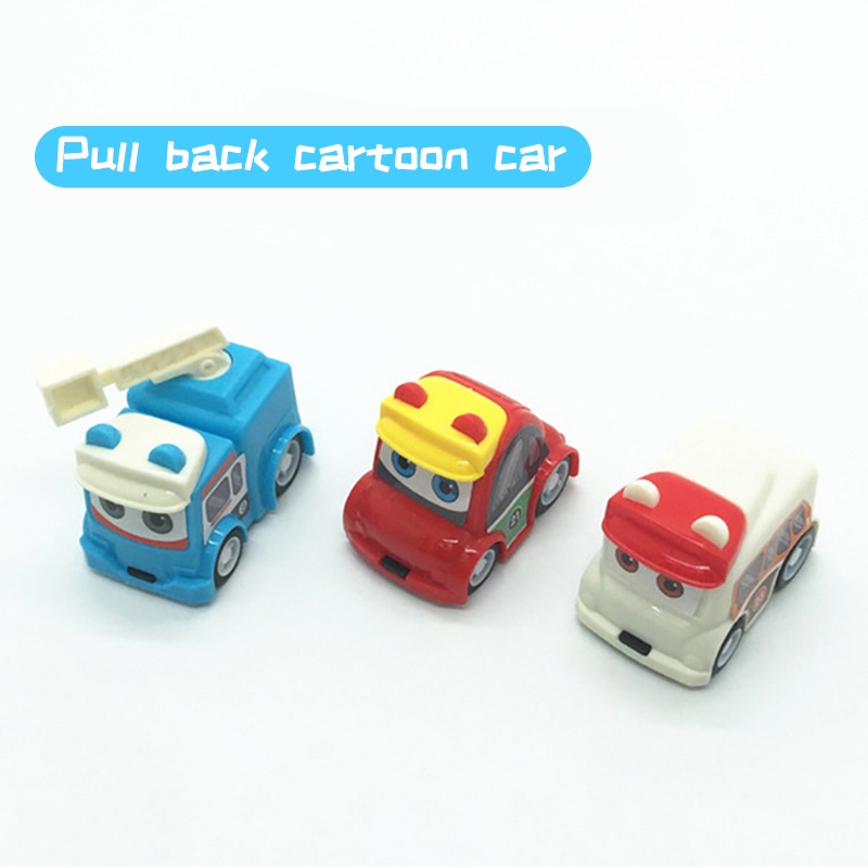 ZHAN QI TOYS Xe đồ chơi mini  thiết kế kéo lùi vui nhộn cho bé