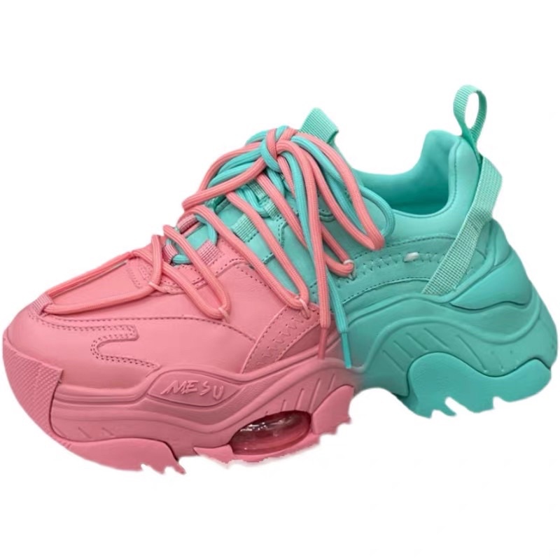 Mẫu giày thể thao nữ Sneaker màu sắc siêu hot trend 2021