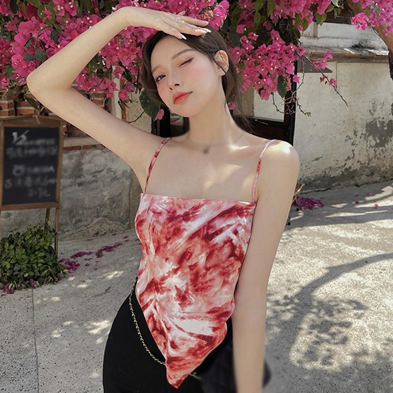 Áo lửng họa tiết in độc đáo hở lưng thời trang quyến rũ dành cho nữ