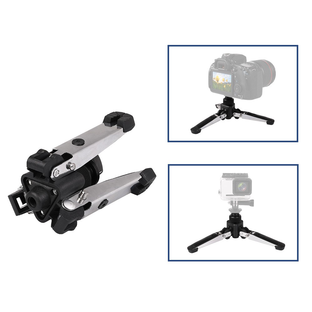 Tripod mini giá đỡ ba chân bỏ túi chịu tải từ 2 - 5 kg + tặng kèm đầu ballhead