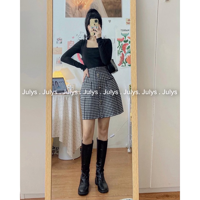 Chân váy LEN XOÈ JULYS STORE (ảnh shop chụp kèm video cận chất) | BigBuy360 - bigbuy360.vn