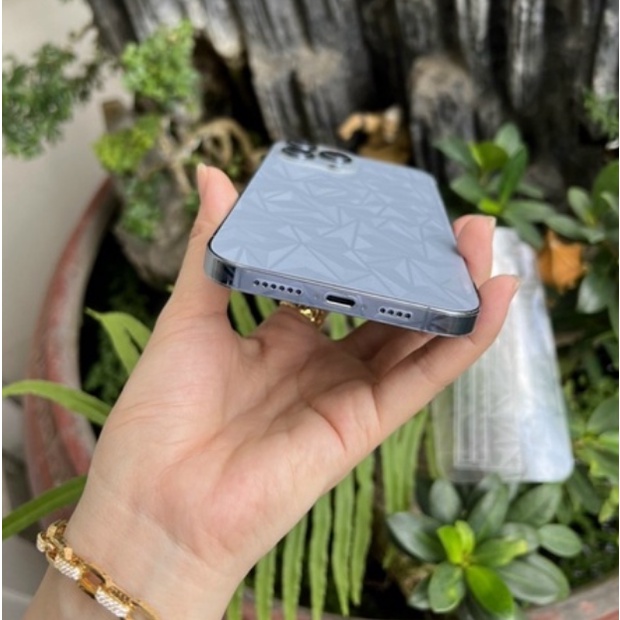 Miếng dán Full lưng viền 4D vân kim cương ip13 Pro Max 13 Pro 13 12 Pro max 12Pro 12 11Pro max 11 Pro 11 Xsmax Xs X XR