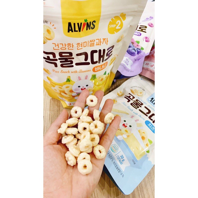 Bánh ăn dặm hữu cơ ALVINS Bước 2 hình tròn cho bé