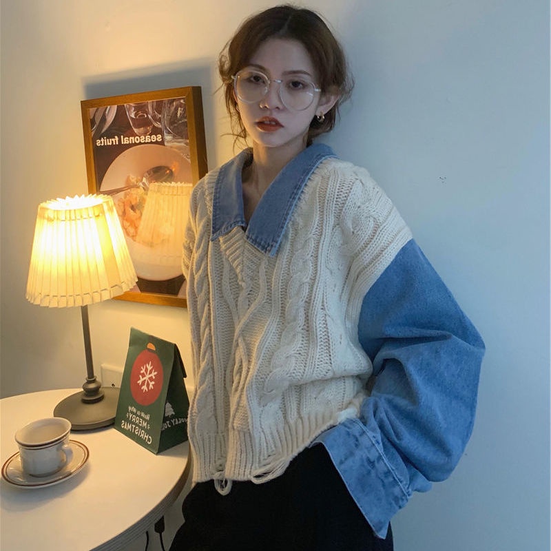 Áo len không tay thiết kế mới thời trang mùa xuân thu theo phong cách hàn quốc dành cho nữ