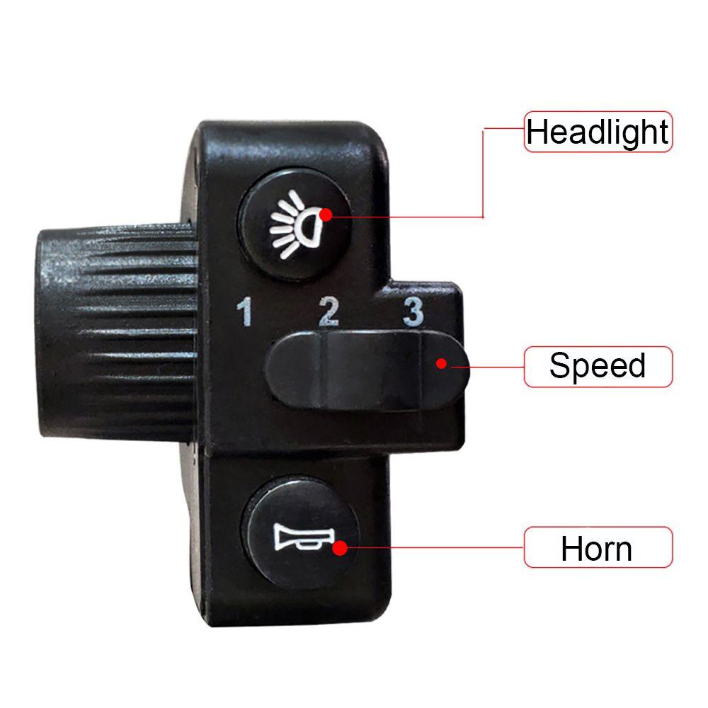 Công Tắc Gia Tốc Còi Xe Đạp Điện 3 Trong 1 Tiện Dụng