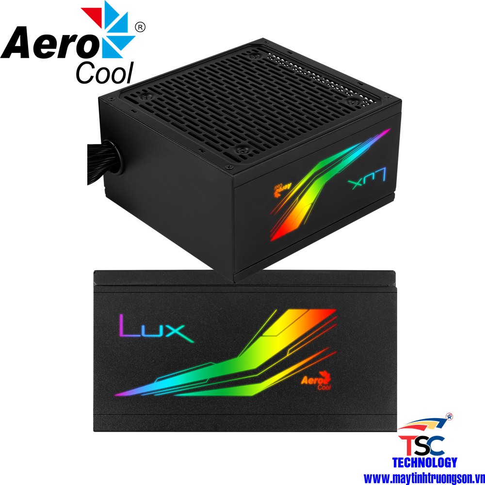 Bộ Nguồn Máy Tính Aerocool LUX RGB 650W 80 Plus Bronze | Chính Hãng Bảo Hành 36 Tháng