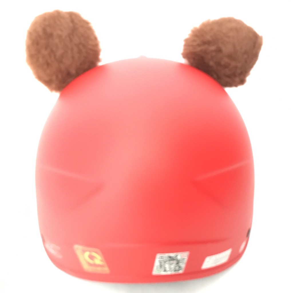 Mũ bảo hiểm nửa đầu trẻ em siêu yêu - Dành cho bé từ 3 đến 6 tuổi - VS103S - Gấu đỏ