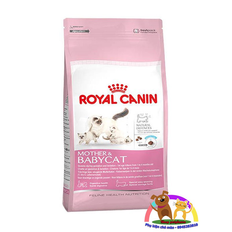 Thức ăn cho mèo con dưới 4 tháng & mèo mang thai Royal Canin Mother&Baby Cat túi 2kg