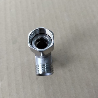 Compo 2 cái; Tê hai đầu ren ngoài, một đầu ren trong có rắc co, ren 1/2 inch-21mm