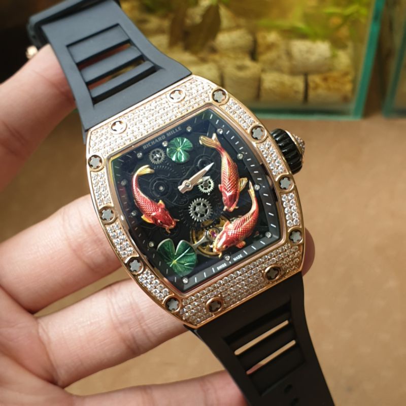Đồng Hồ Nam RICHARD MILLE Máy cơ auto thụy sỹ - bảo hành 5 năm