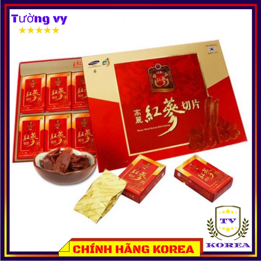 Hồng Sâm Thái Lát Tẩm Mật Ong Sambok Hàn Quốc, Hộp 200gr