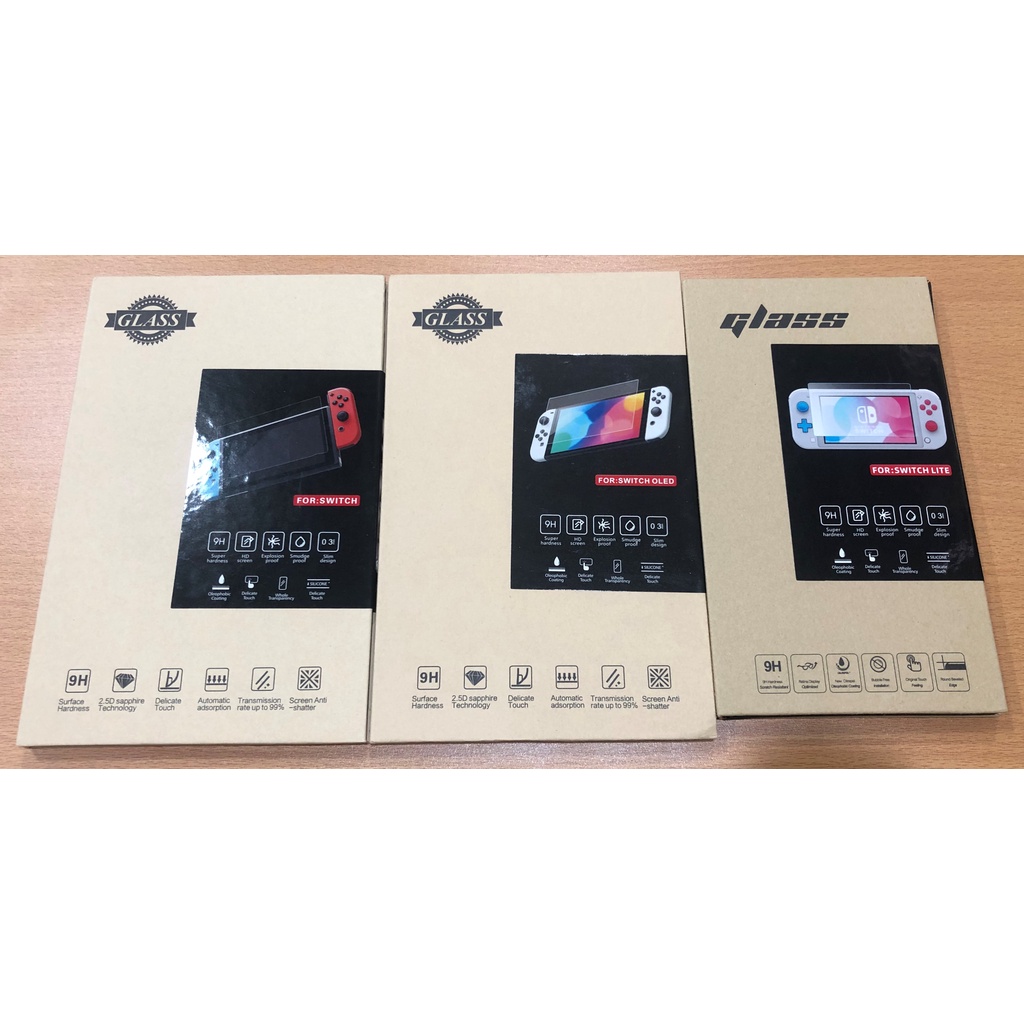 Kính cường lực cho Nintendo Switch v1 v2, switch lite, Oled, dán thủy tinh chống vỡ màn hình